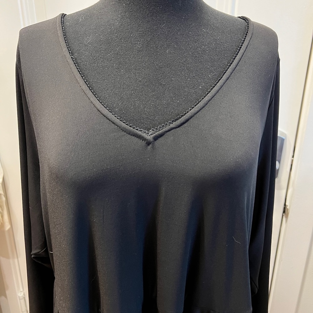 TORRID Little black skater tie back dress 3X. NWT - Picture 2 of 7
